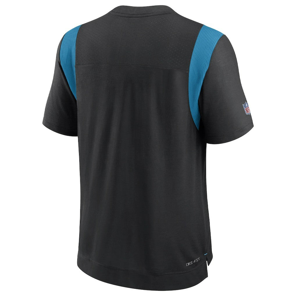 Carolina Panthers Sideline Tonal Logo Performance Player T-Shirt Black
