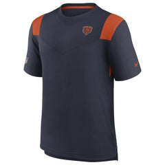 Chicago Bears Sideline Tonal Logo Performance Player T-Shirt Navy