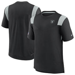Las Vegas Raiders 2022 Sideline Tonal Logo Performance Player T-Shirt Black