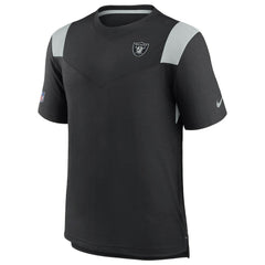 Las Vegas Raiders 2022 Sideline Tonal Logo Performance Player T-Shirt Black