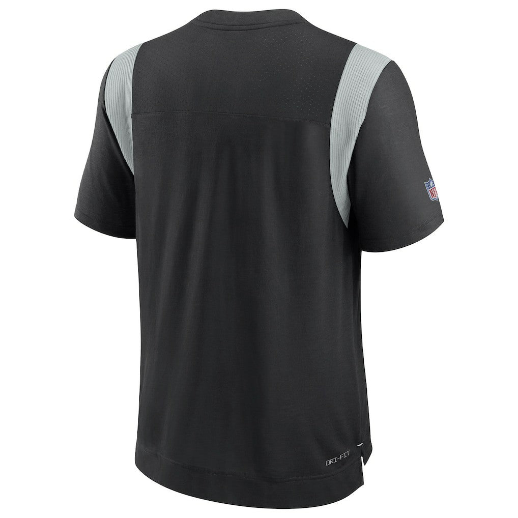 Las Vegas Raiders 2022 Sideline Tonal Logo Performance Player T-Shirt Black
