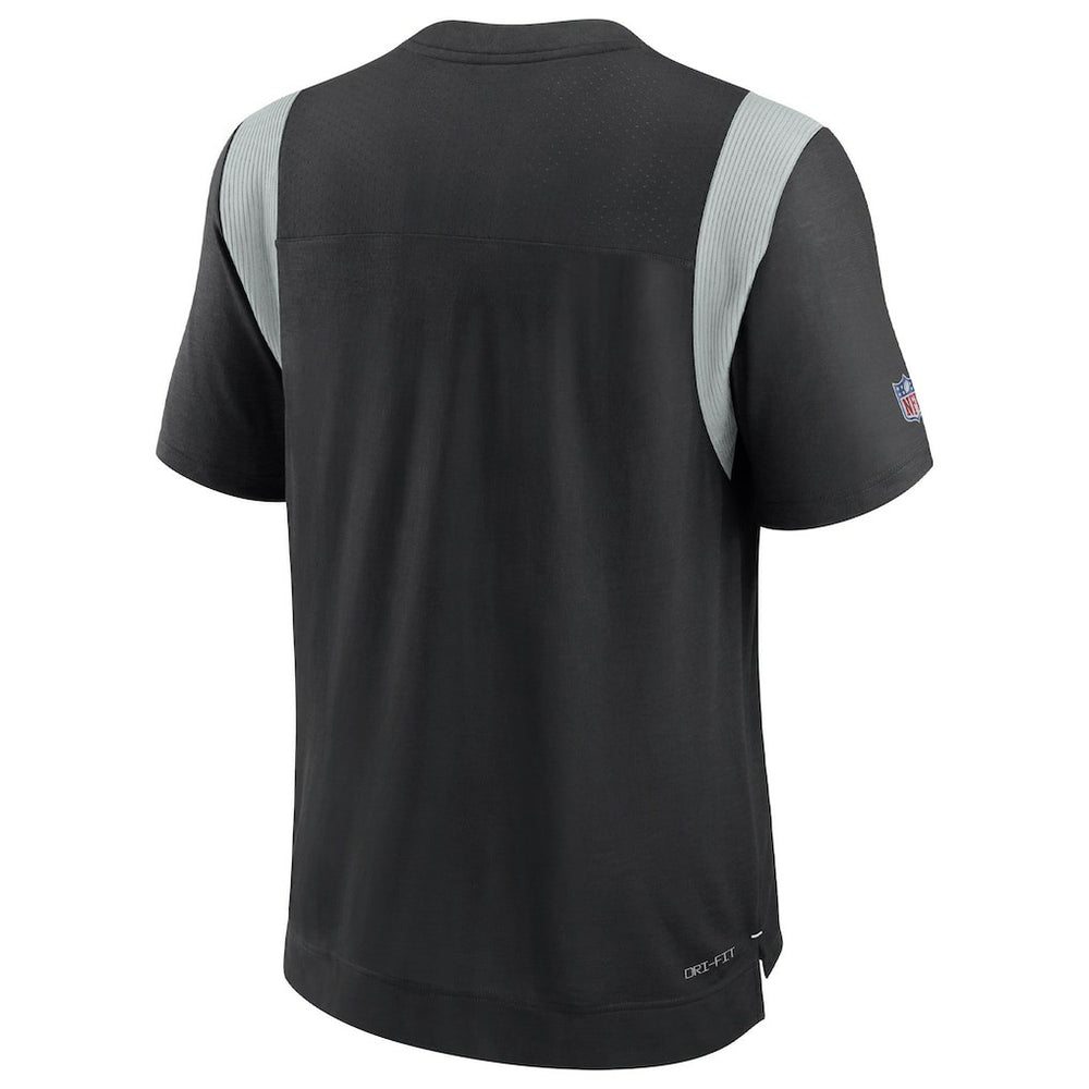 Las Vegas Raiders 2022 Sideline Tonal Logo Performance Player T-Shirt Black