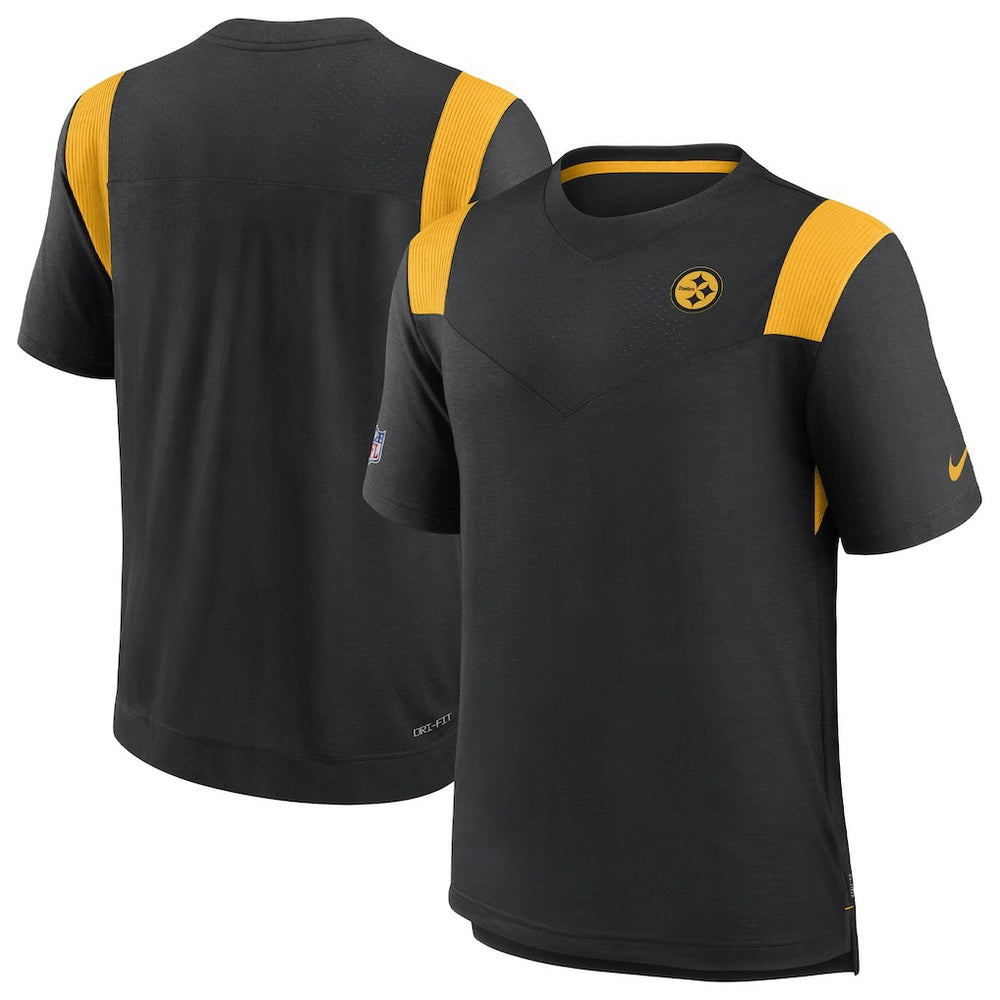 Pittsburgh Steelers Sideline Tonal Logo Performance Player T-Shirt Black