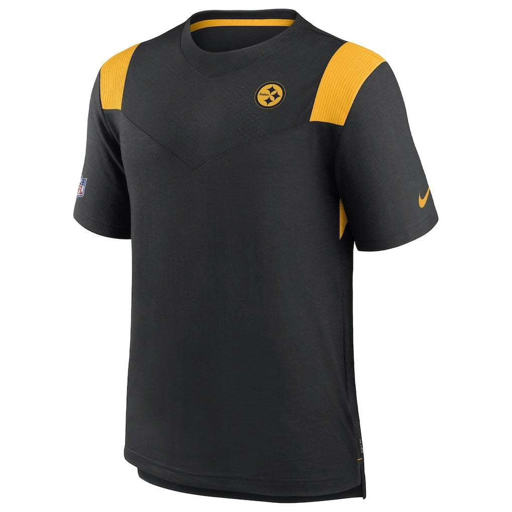 Pittsburgh Steelers Sideline Tonal Logo Performance Player T-Shirt Black