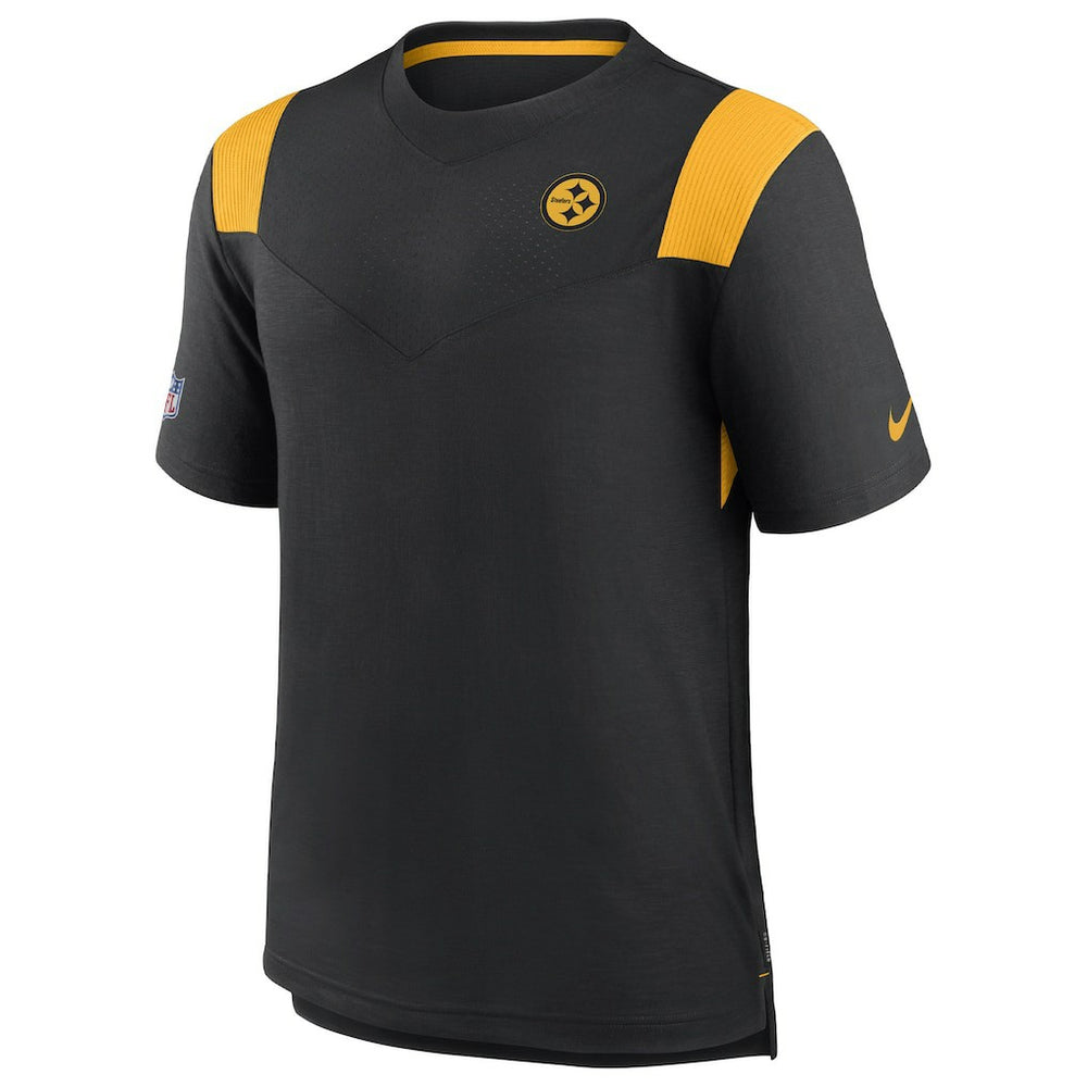 Pittsburgh Steelers Sideline Tonal Logo Performance Player T-Shirt Black