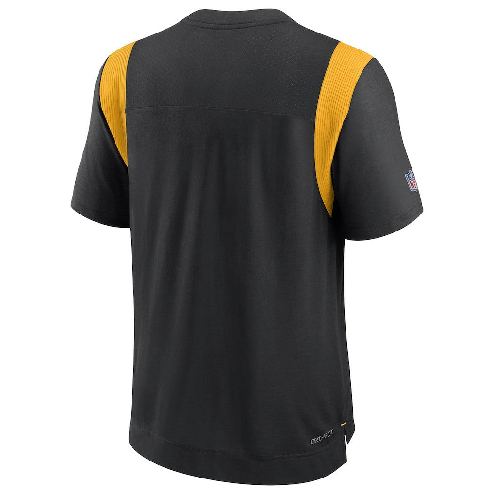 Pittsburgh Steelers Sideline Tonal Logo Performance Player T-Shirt Black