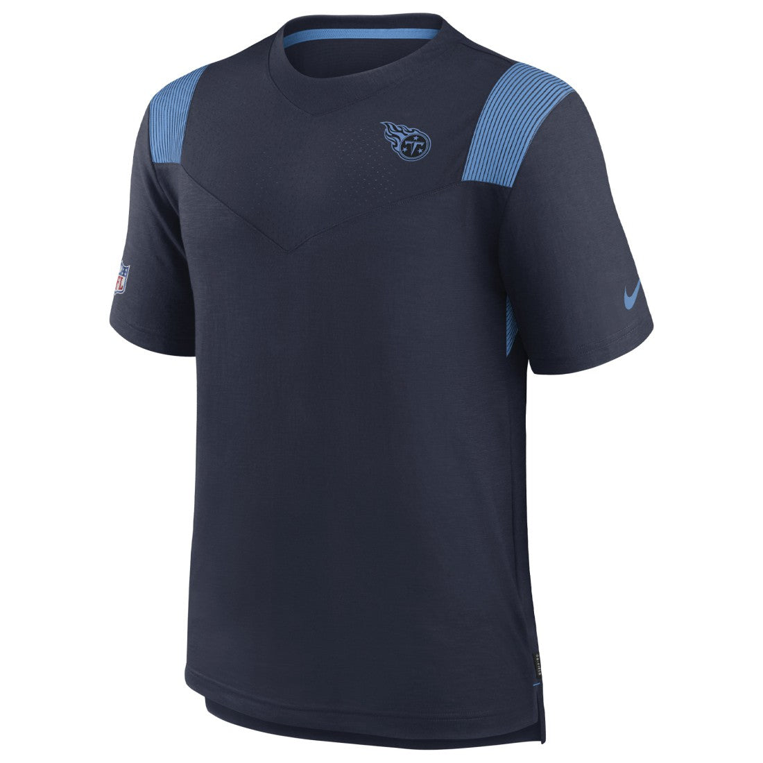 Tennessee Titans Sideline Tonal Logo Performance Player T-Shirt Navy