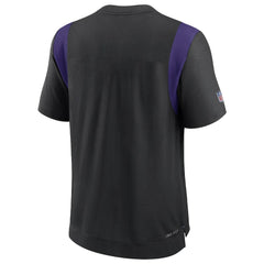 Minnesota Vikings Sideline Tonal Logo Performance Player T-Shirt Black
