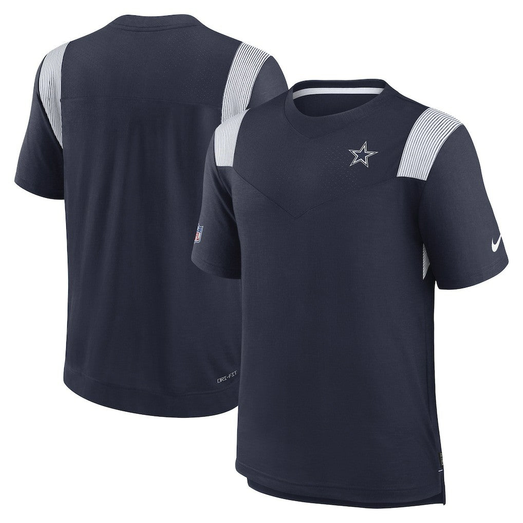 Dallas Cowboys Sideline Tonal Logo Performance Player T-Shirt Navy