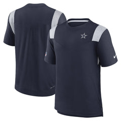 Dallas Cowboys Sideline Tonal Logo Performance Player T-Shirt Navy