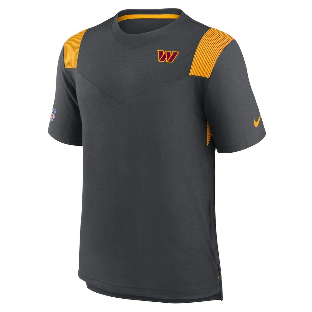 Washington Commanders Sideline Tonal Logo Performance Player T-Shirt Charcoal
