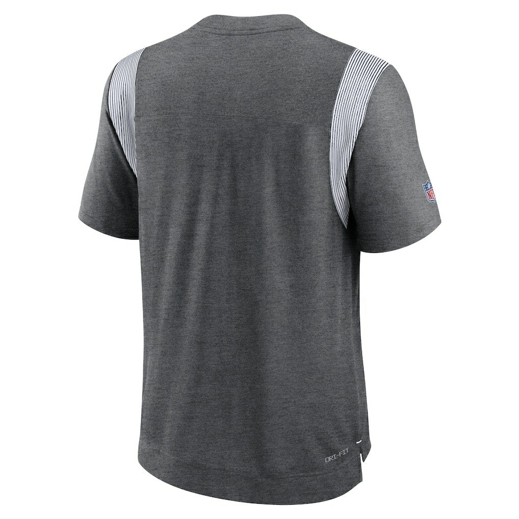 Indianapolis Colts Sideline Tonal Logo Performance Player T-Shirt Heather Charcoal