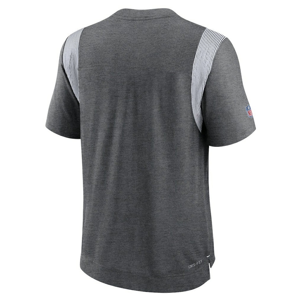 Indianapolis Colts Sideline Tonal Logo Performance Player T-Shirt Heather Charcoal