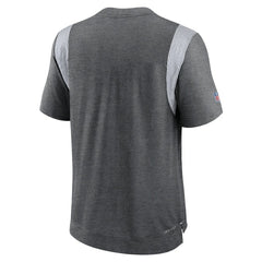 Indianapolis Colts Sideline Tonal Logo Performance Player T-Shirt Heather Charcoal