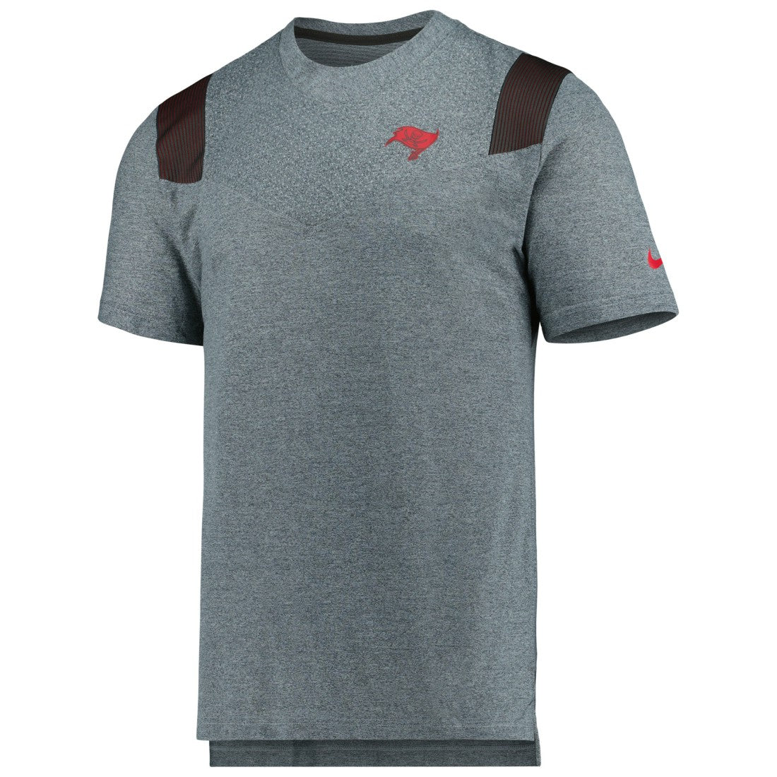 Tampa Bay Buccaneers Sideline Tonal Logo Performance Player T-Shirt Pewter