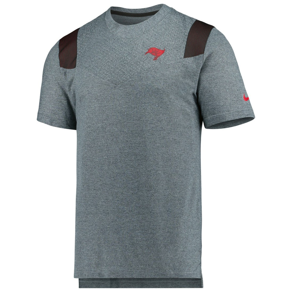 Tampa Bay Buccaneers Sideline Tonal Logo Performance Player T-Shirt Pewter