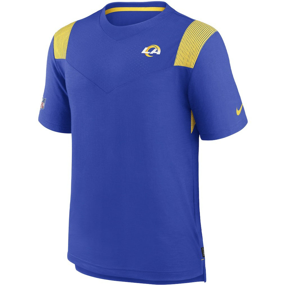 Los Angeles Rams Sideline Tonal Logo Performance Player T-Shirt Royal