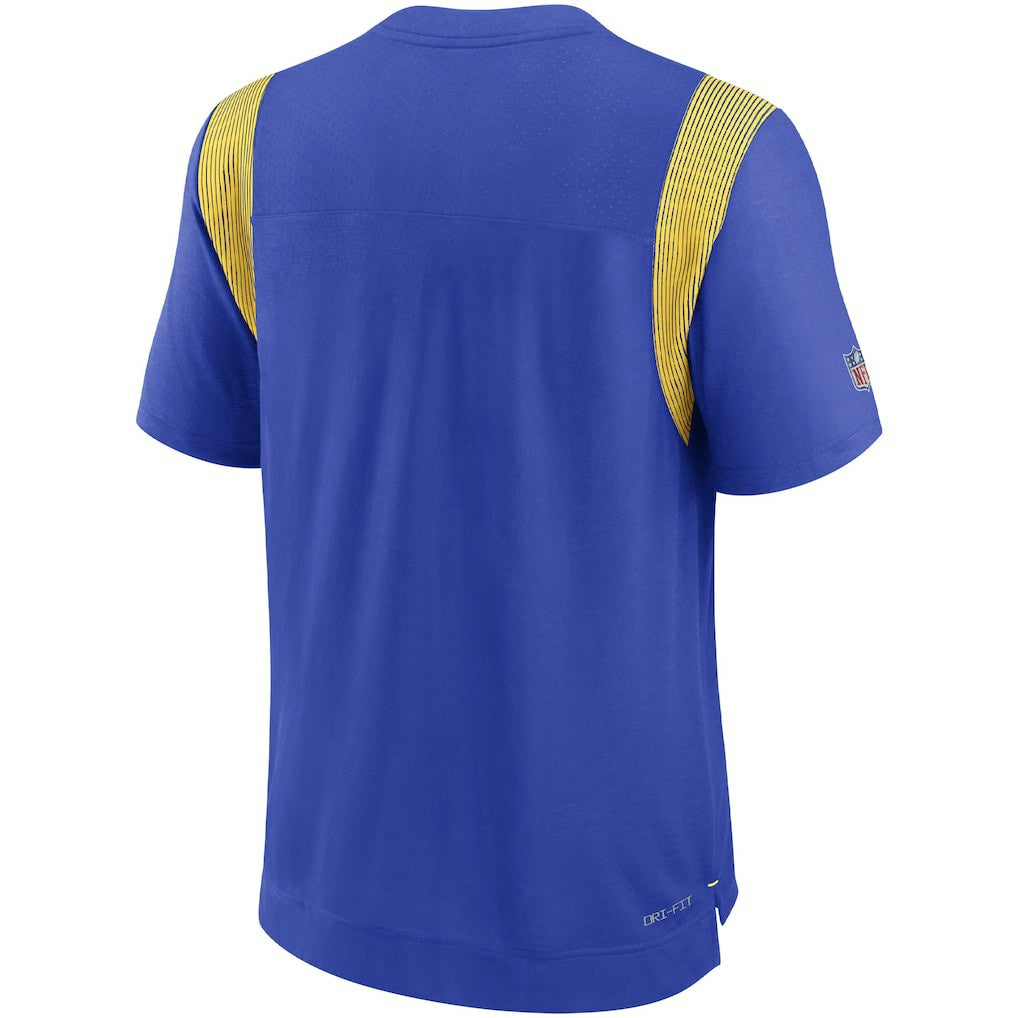 Los Angeles Rams Sideline Tonal Logo Performance Player T-Shirt Royal