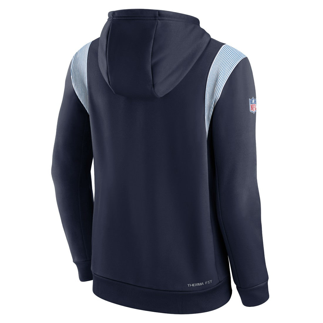 Tennessee Titans Sideline Athletic Stack Performance Pullover Hoodie Navy