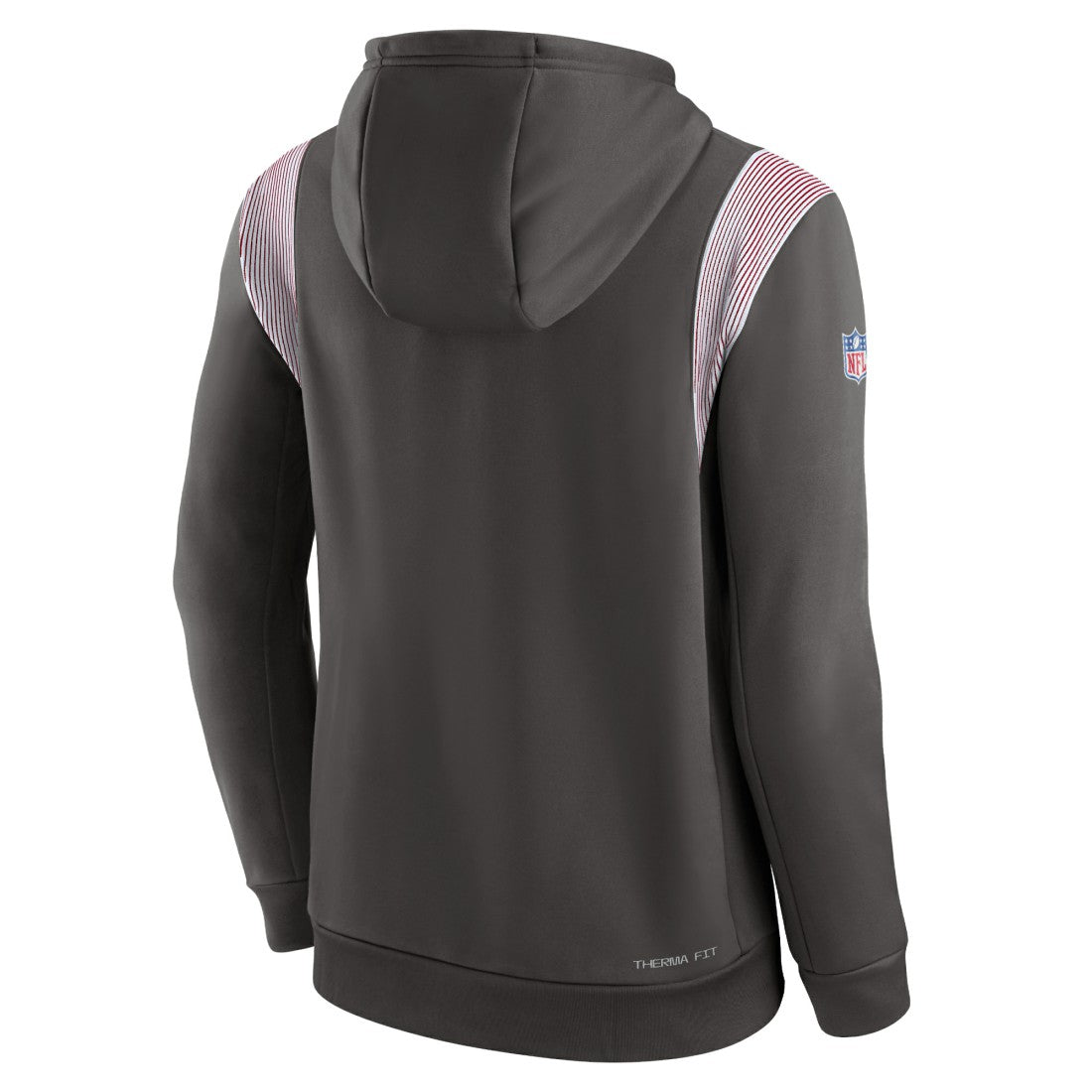 Tampa Bay Buccaneers Sideline Athletic Stack Performance Pullover Hoodie Pewter