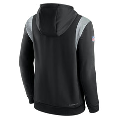 New York Jets Sideline Athletic Stack Performance Pullover Hoodie Black