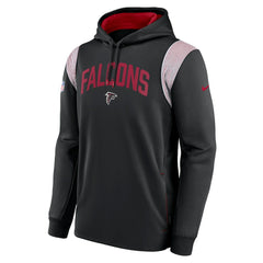 Atlanta Falcons Sideline Athletic Stack Performance Pullover Hoodie Black