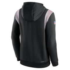 Atlanta Falcons Sideline Athletic Stack Performance Pullover Hoodie Black
