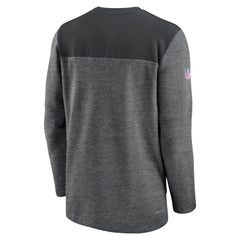 Atlanta Falcons Sideline Lockup Performance Quarter-Zip Top Charcoal