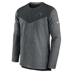 Carolina Panthers Sideline Lockup Performance Quarter-Zip Top Charcoal