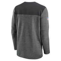Carolina Panthers Sideline Lockup Performance Quarter-Zip Top Charcoal