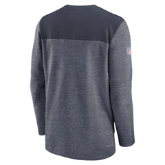 Chicago Bears Sideline Lockup Performance Quarter-Zip Top Navy