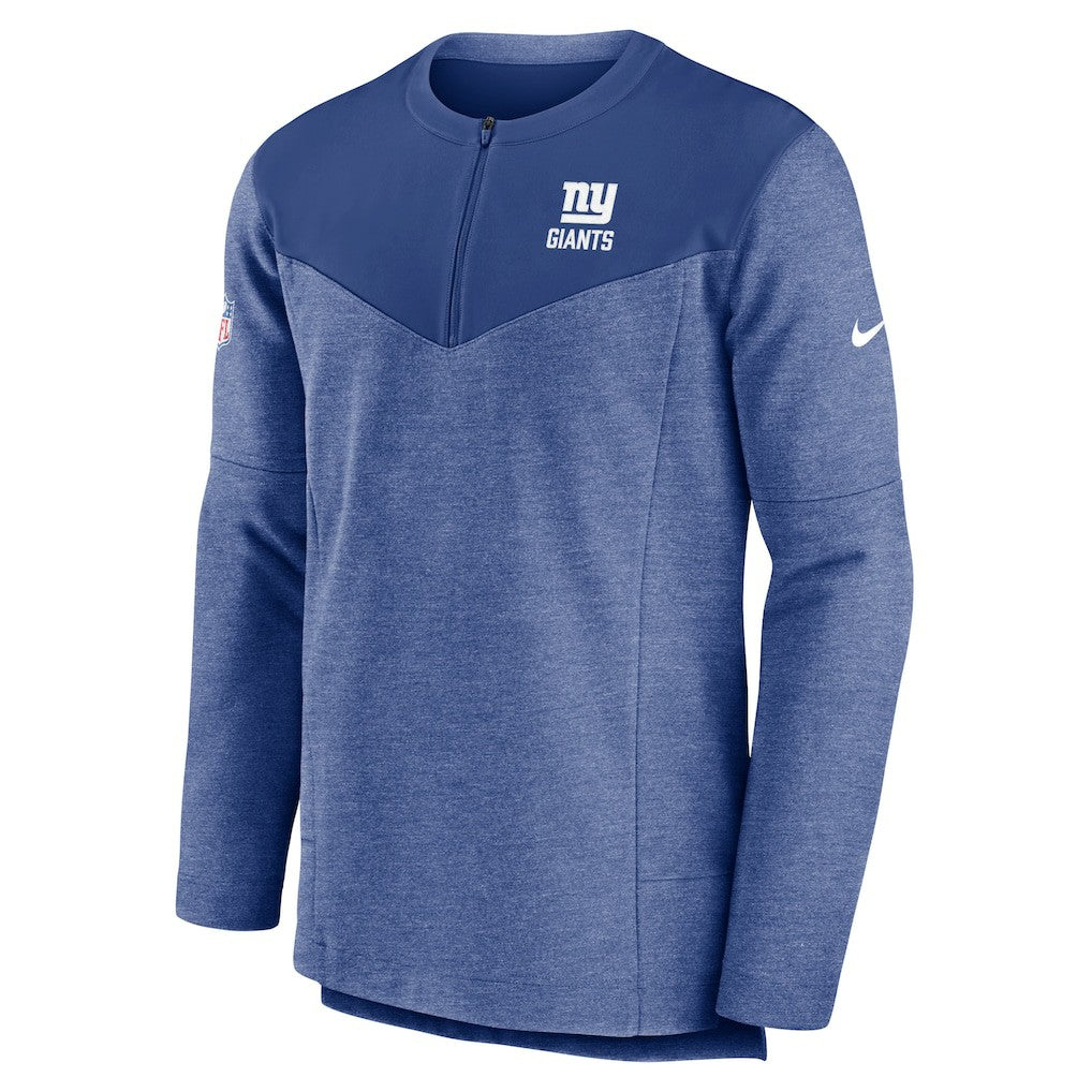 New York Giants Sideline Lockup Performance Quarter-Zip Top Royal