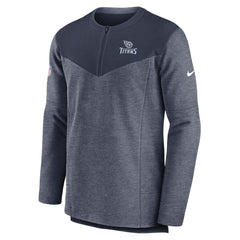 Tennessee Titans Sideline Lockup Performance Quarter-Zip Top Navy