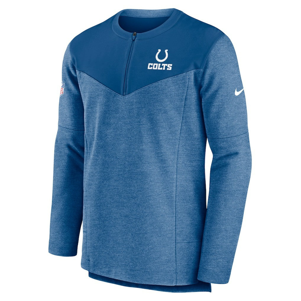Indianapolis Colts Sideline Lockup Performance Quarter-Zip Top Royal