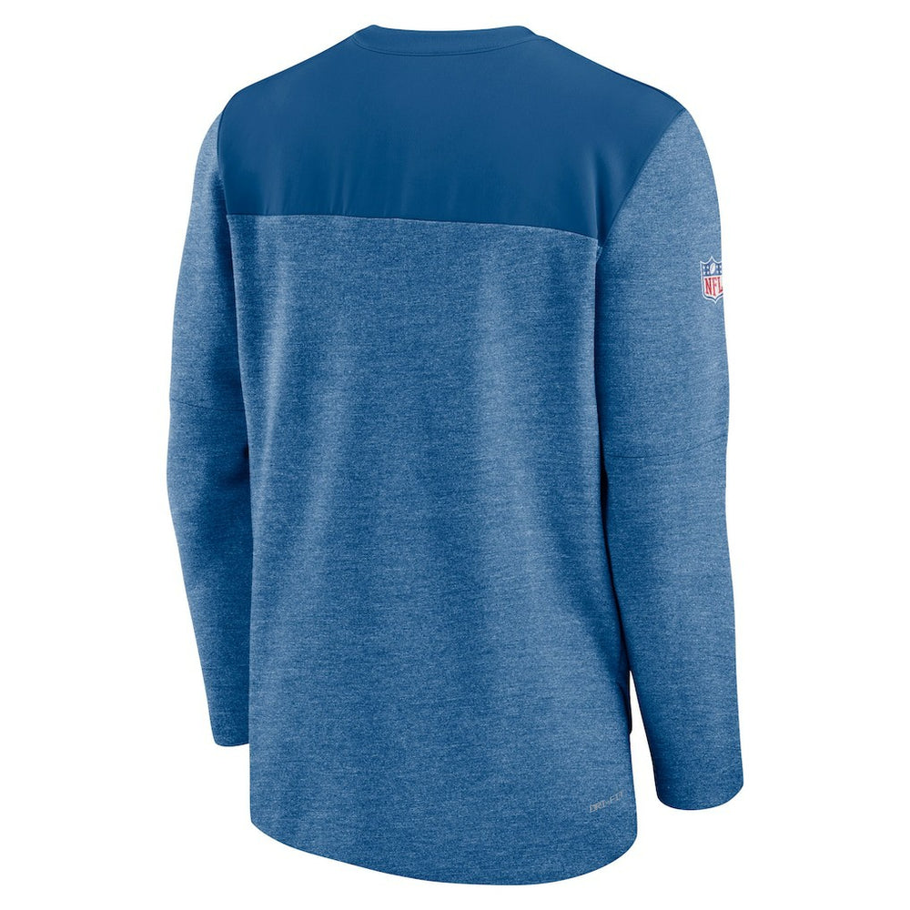 Indianapolis Colts Sideline Lockup Performance Quarter-Zip Top Royal