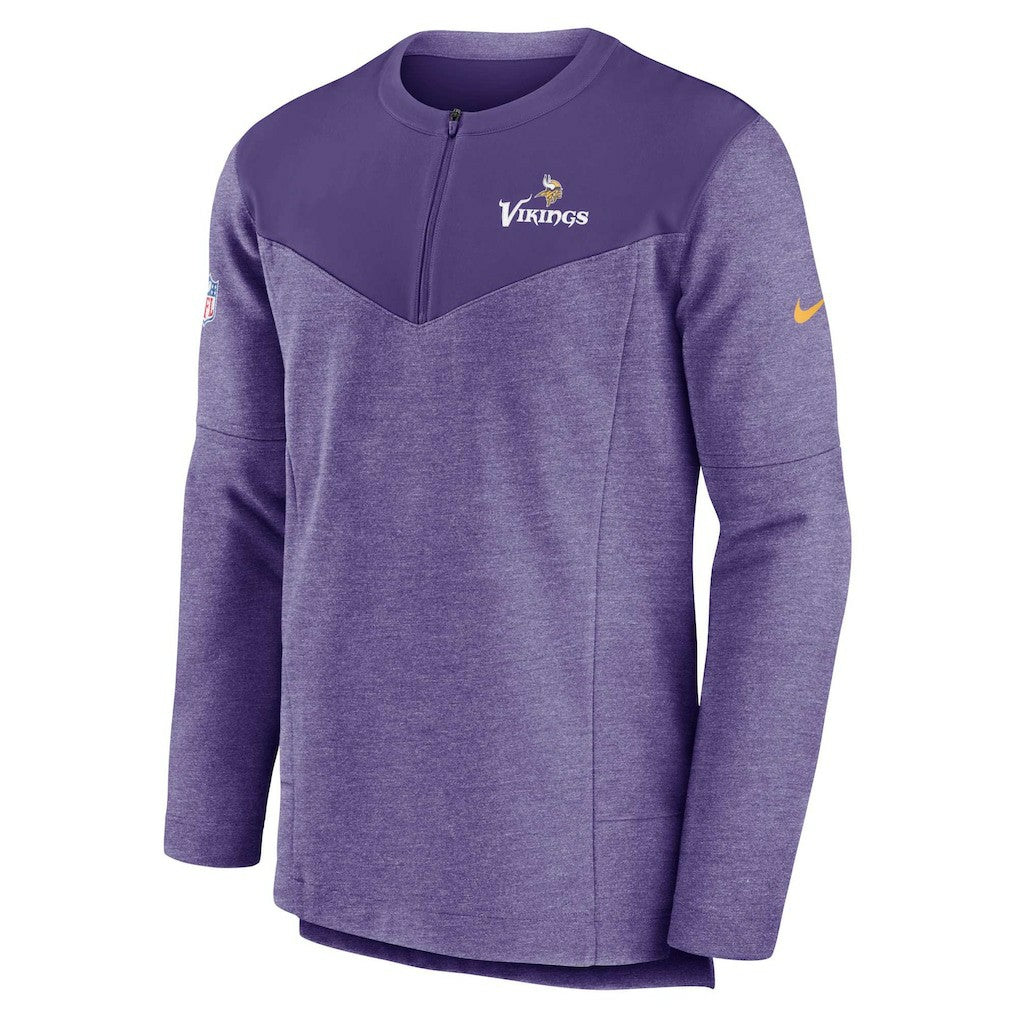 Minnesota Vikings Sideline Lockup Performance Quarter-Zip Top Purple