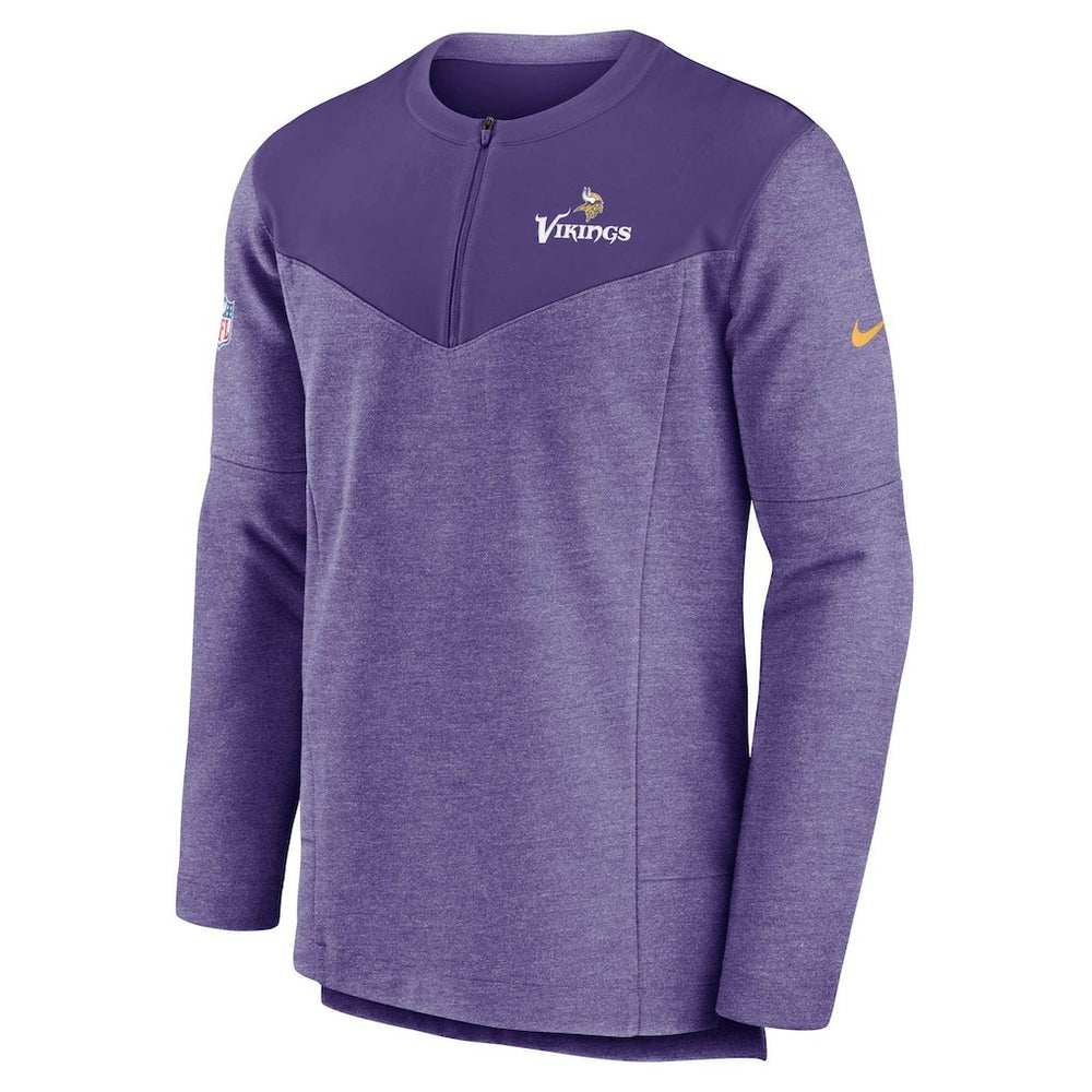 Minnesota Vikings Sideline Lockup Performance Quarter-Zip Top Purple