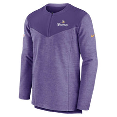 Minnesota Vikings Sideline Lockup Performance Quarter-Zip Top Purple