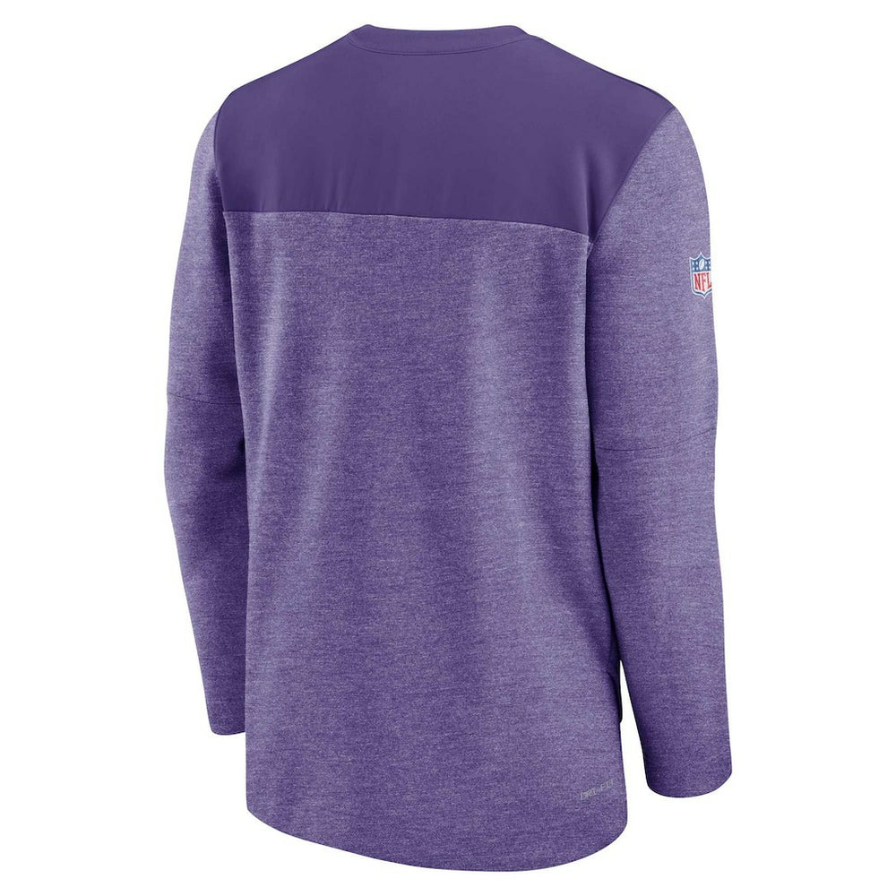 Minnesota Vikings Sideline Lockup Performance Quarter-Zip Top Purple