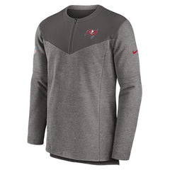 Tampa Bay Buccaneers Sideline Lockup Performance Quarter-Zip Top Pewter