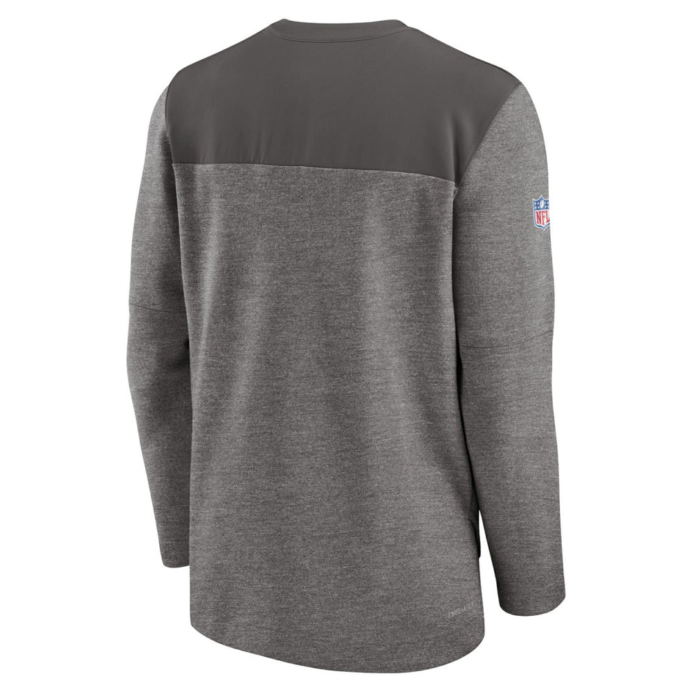 Tampa Bay Buccaneers Sideline Lockup Performance Quarter-Zip Top Pewter