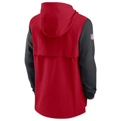 Atlanta Falcons Sideline Player Quarter-Zip Hoodie Red/Black