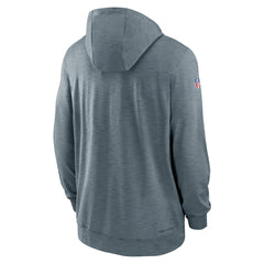 San Francisco 49ers Sideline Team Pop Full-Zip Hoodie Jacket Heather Gray