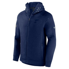 NHL St. Louis Blues Fanatics Authentic Pro Road Tech Lightweight Full-Zip Hoodie Jacket - Navy