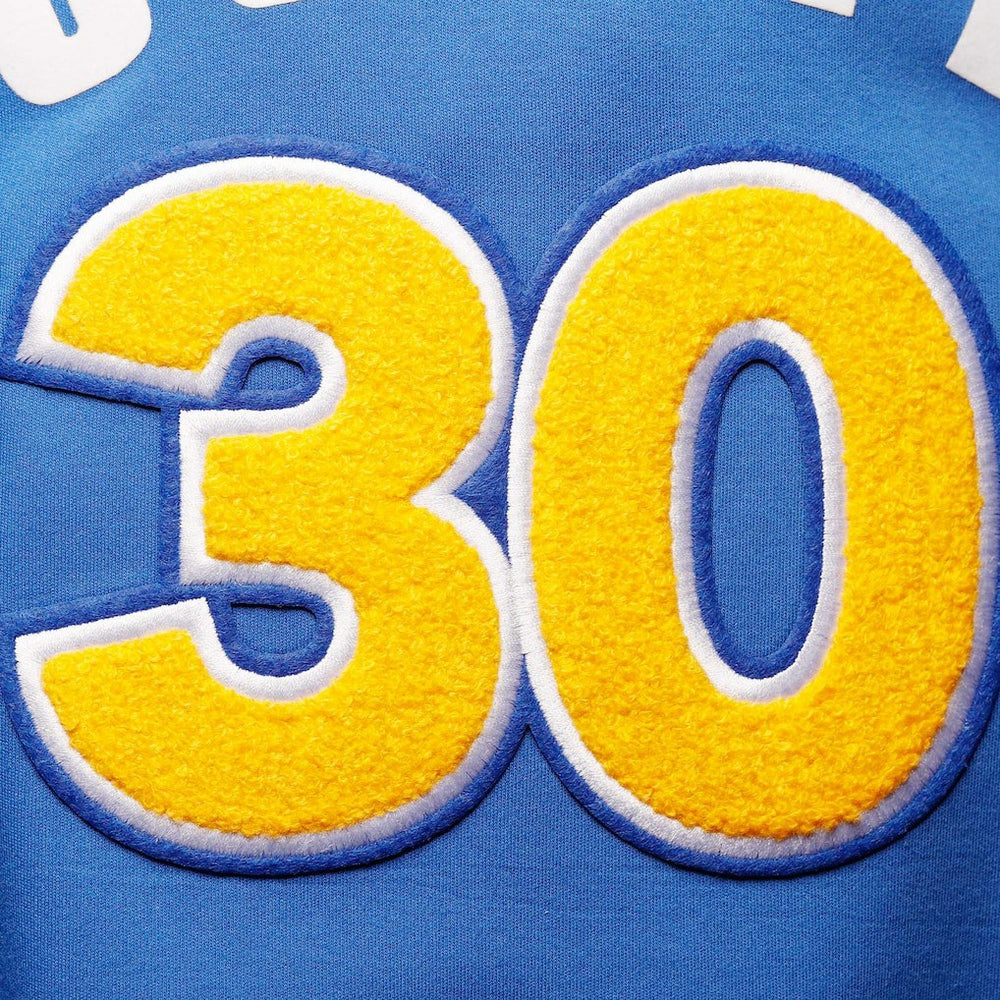 Stephen Curry Golden State Warriors Pro Standard Name & Number Short Sleeve Pullover Hoodie Royal