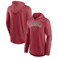 Arizona Cardinals Front Runner Long Sleeve Hooded T-Shirt Cardinal