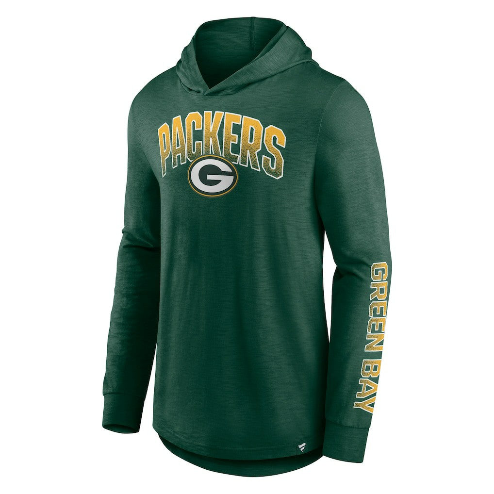 Green Bay Packers Front Runner Long Sleeve Hooded T-Shirt Green