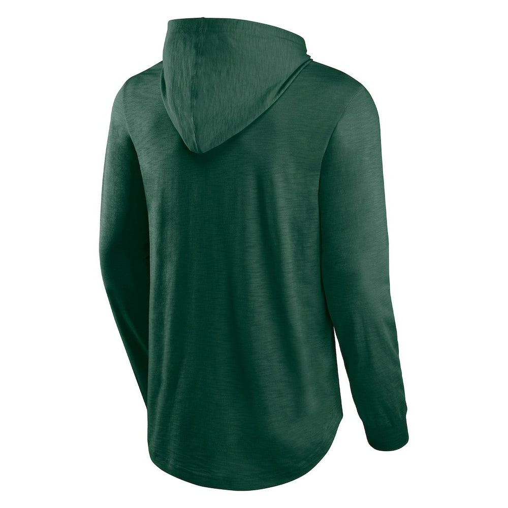 Green Bay Packers Front Runner Long Sleeve Hooded T-Shirt Green