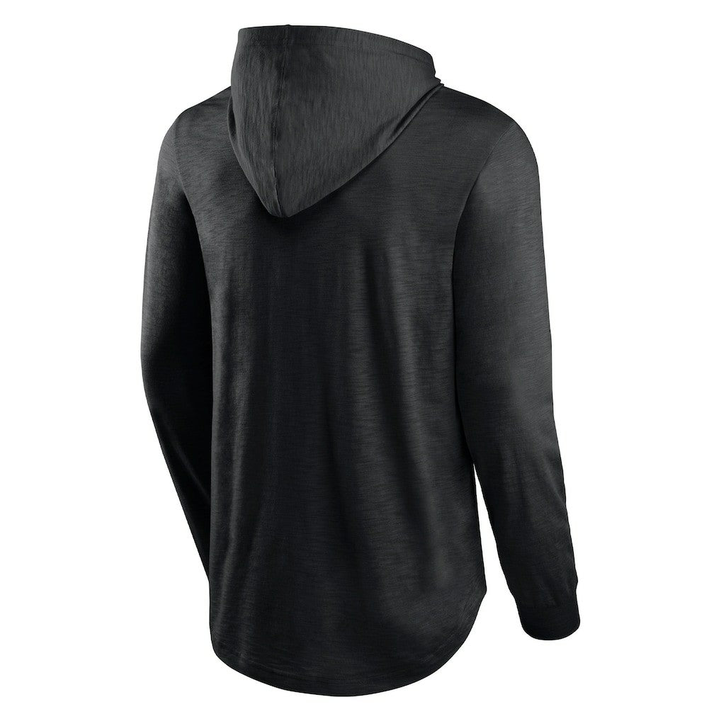 Las Vegas Raiders Front Runner Long Sleeve Hooded T-Shirt Black