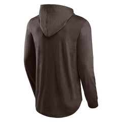 Cleveland Browns Front Runner Long Sleeve Hooded T-Shirt Brown